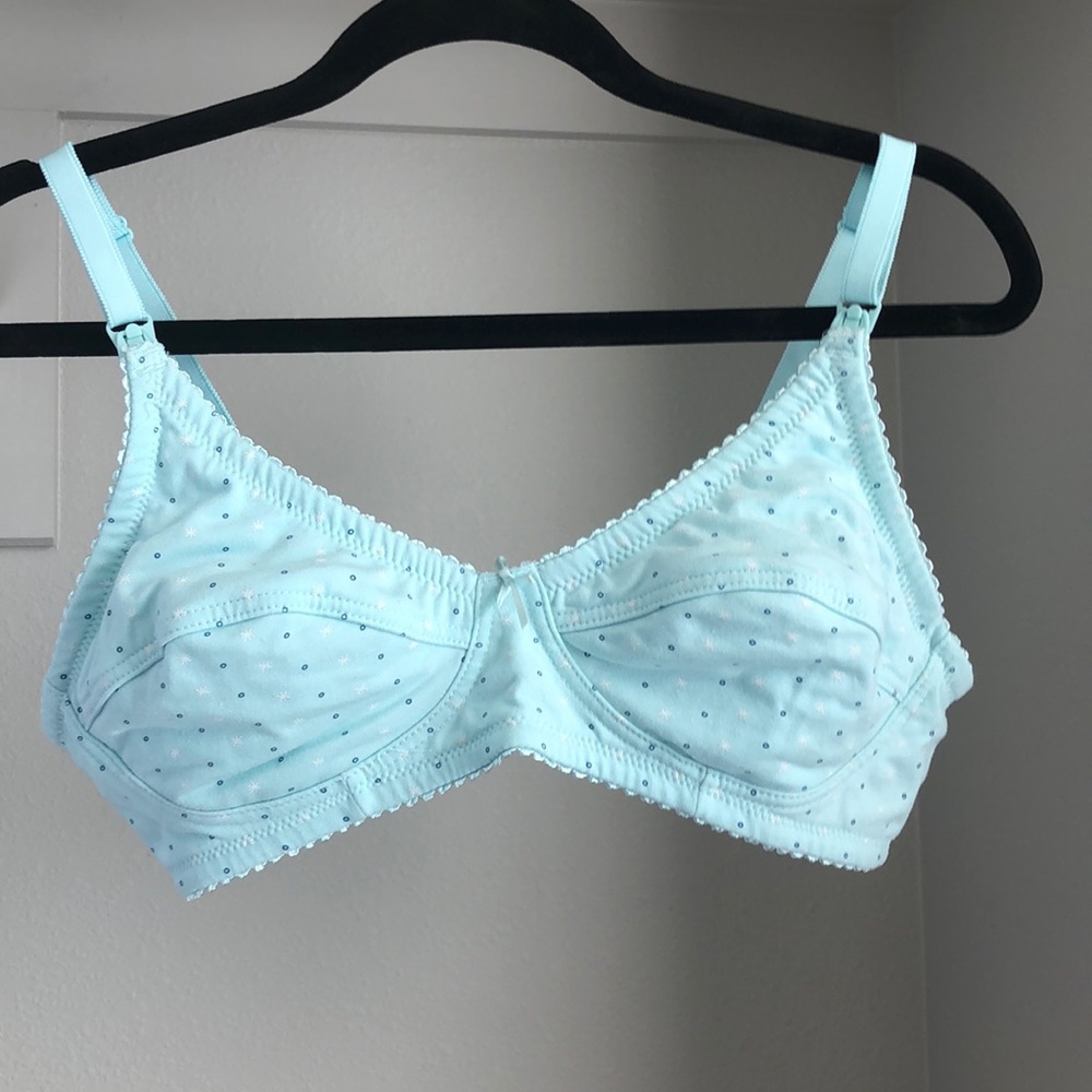 Maternity Polka‎ Dots Blue Bralette